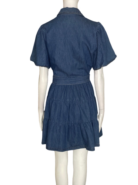 Vestido Flying Tomato Manga corta Jeans Azul - Talla S