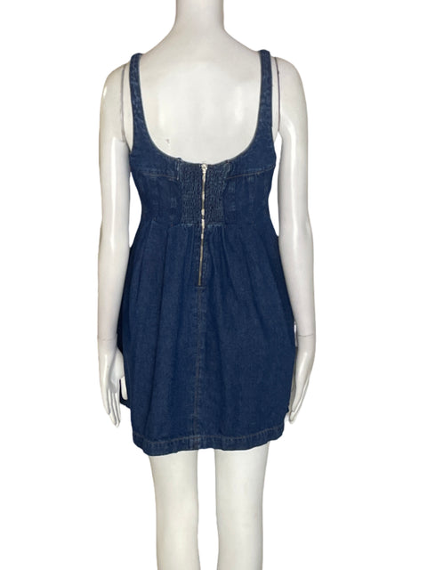 Vestido Reformation Jeans Ajustado Azul - Talla 2