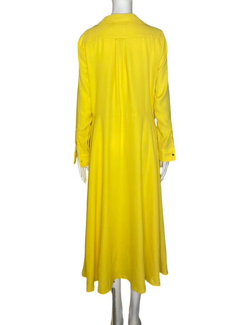 Vestido Ralph Lauren Cuello v Manga larga Amarillo - Talla 14
