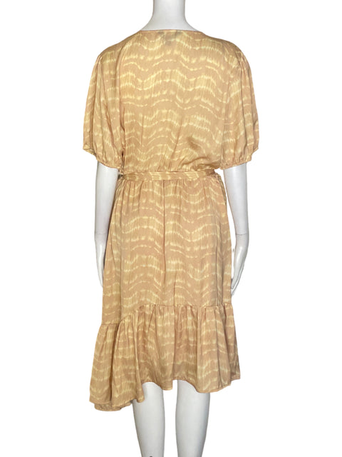 Vestido Simply Vera Cuello v Fajon Beige - Talla XXL