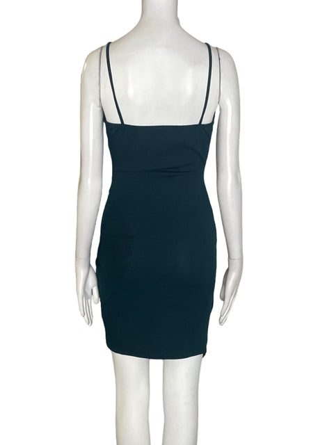 Vestido Windsor Asimétrico Tiras Verde - Talla S