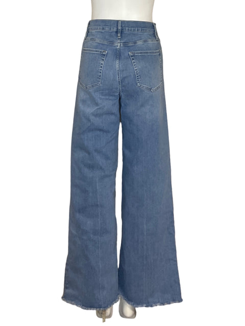 Pantalón Frame Recto Wide-leg Azul - Talla 29