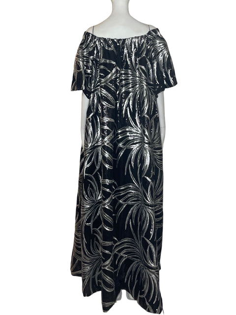Vestido Tesoro Tps Brillo Maxi Negro - Talla U