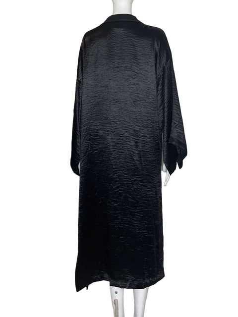 Cardigan Treasure Bond Abierto Maxi Negro - Talla U