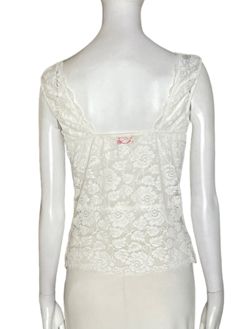 Blusa Fogal Tejido Tiras Blanco - Talla S