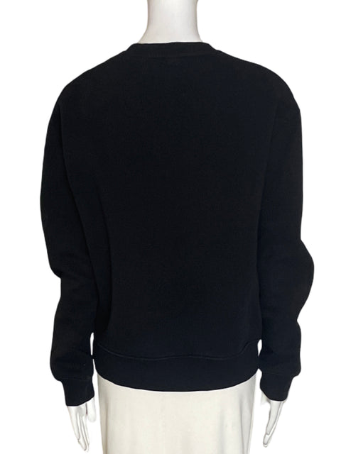 Abrigo Zara de Algodón Manga larga Cuello redondo Negro - Talla S