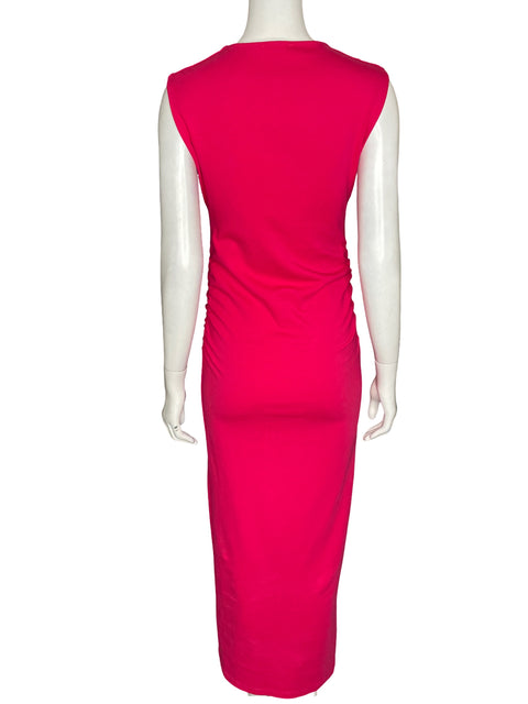 Vestido Zara de Algodón Maxi Sin mangas Rosado - Talla M