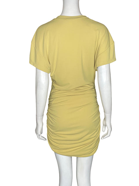 Vestido Zara Midi Drapeado Verde - Talla M