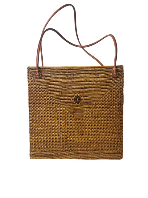 Cartera Tesoro Tps Assa Rafia Marrón - Talla U