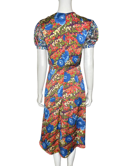 Vestido Sfera Collection Estampado Floral Naranja - Talla S