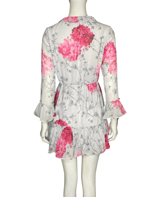 Vestido Ted Baker Estampado Floral Azul - Talla XS