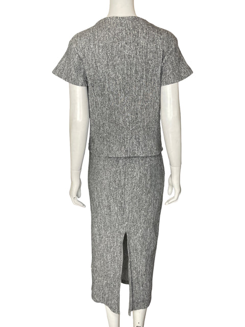 Conjunto Sfera Casual Cuello redondo Perlas Gris - Talla S
