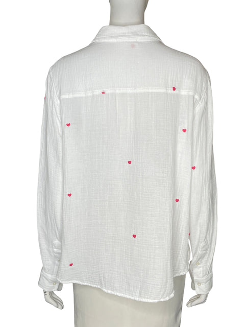 Blusa Beachlunchlounge de Algodón Manga larga Blanco - Talla S