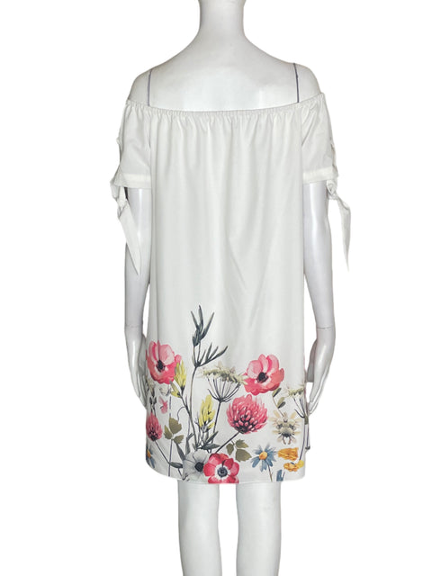 Vestido Tesoro Tps Manga corta Estampado Blanco - Talla M