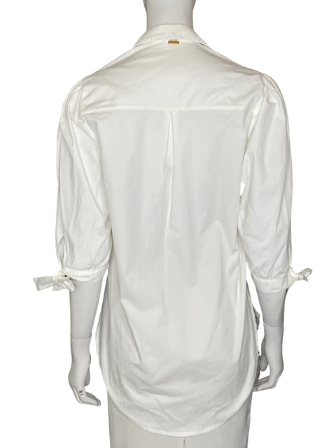 Blusa Milonga Beachwear de Algodón Manga larga Blanco - Talla M