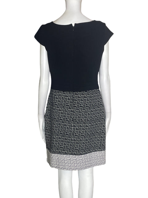 Vestido Laundry By Shelli Segal Manga corta Midi Azul - Talla 8