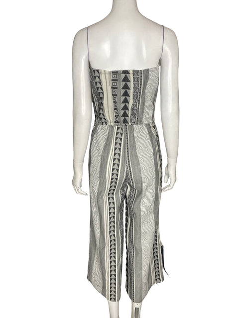 Mono Elan Strapless Estampado Gris - Talla S