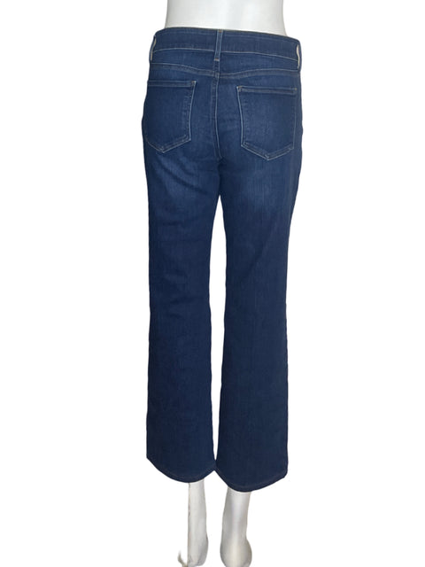 Pantalón Nydj Ajustado Bolsillo Azul - Talla 4