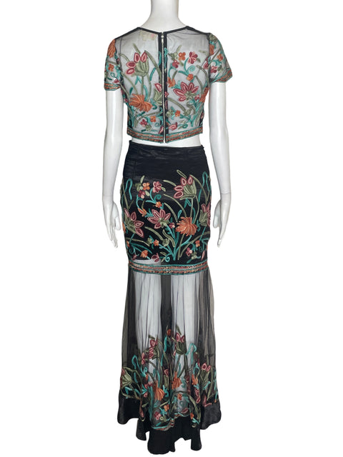 Conjunto Tesoro Tps Estampado Transparente Negro - Talla S