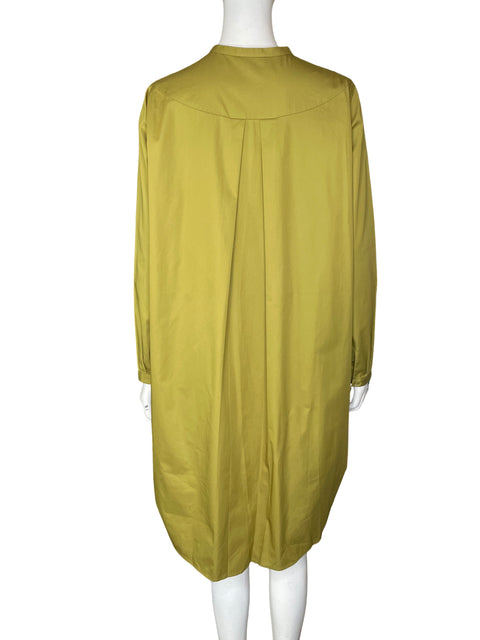 Vestido Cos de Algodón Manga larga Cuello mao Verde - Talla 38