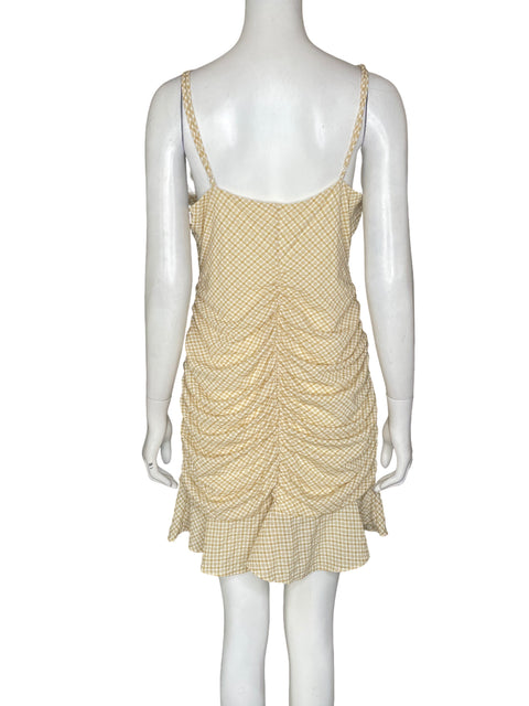 Vestido Kimchi Blue Midi Drapeado Amarillo - Talla XL