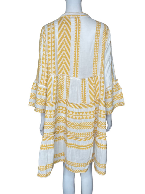 Vestido Joop & Gypsy de Algodón Cuello v Amarillo - Talla 12
