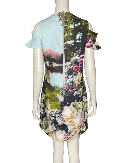 Vestido Ted Baker Midi Estampado Azul - Talla 2