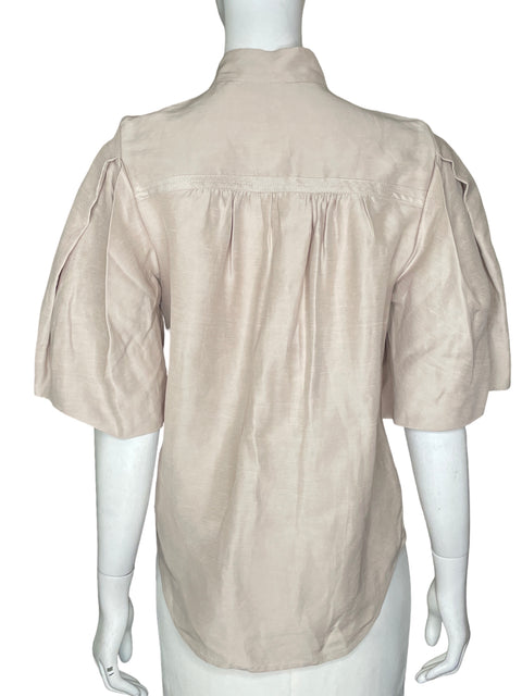 Blusa Country Road de Viscosa Cuello mao Beige - Talla 6