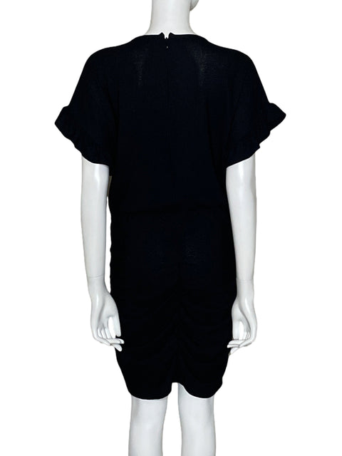 Vestido Michael Kors Drapeado Lateral Negro - Talla M
