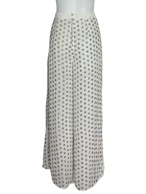 Pantalón Finders Apliques Lentejuelas Blanco - Talla S