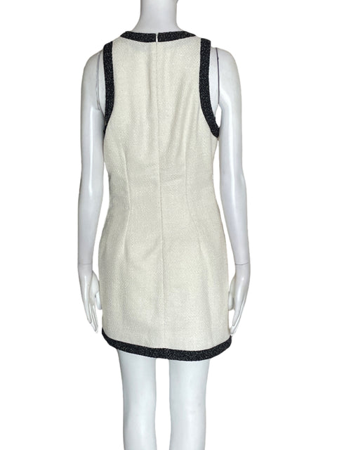 Vestido Just Me Sin mangas Midi Blanco - Talla M
