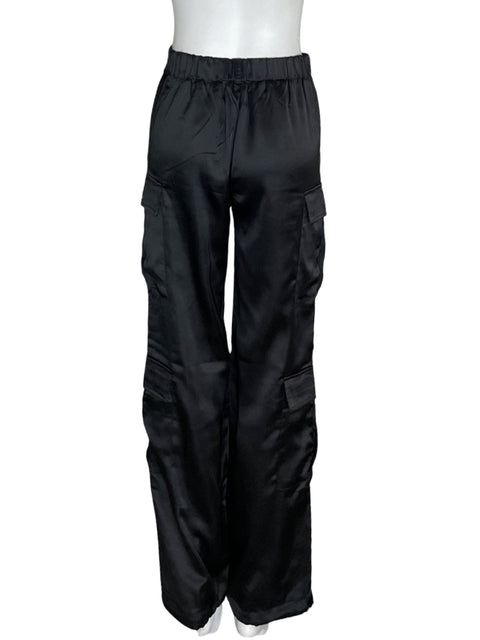 Pantalón Tesoro Tps Cargo Satinado Negro - Talla 2