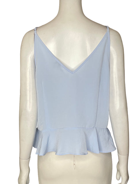 Blusa River Island Cuello v Vuelos Azul - Talla XXL
