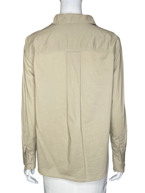 Camisa Banana Republic de Algodón Manga larga Beige - Talla S