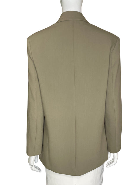 Blazer Zara Manga larga Cuello v Verde - Talla XS