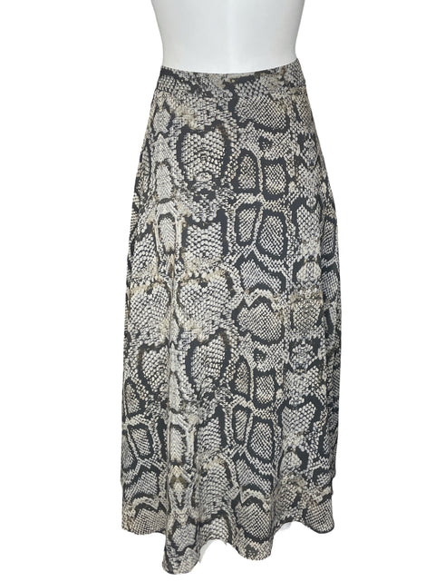 Falda Massimo Dutti Midi Estampado Beige - Talla 2
