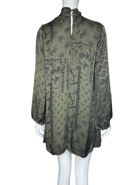 Vestido La Dea de Viscosa Midi Estampado Verde - Talla S