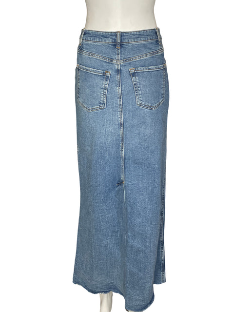 Falda Zara de Algodón Denim Azul - Talla S