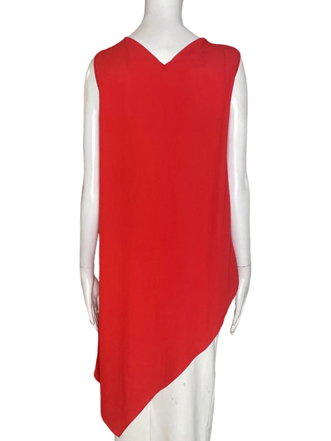 Blusa Tesoro Tps Asimétrico Sin mangas Naranja - Talla S