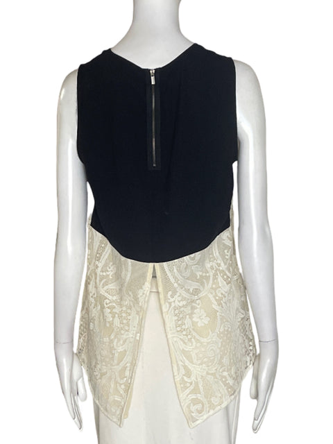 Blusa Bcbg Maxazria Tejido Sin mangas Beige - Talla S