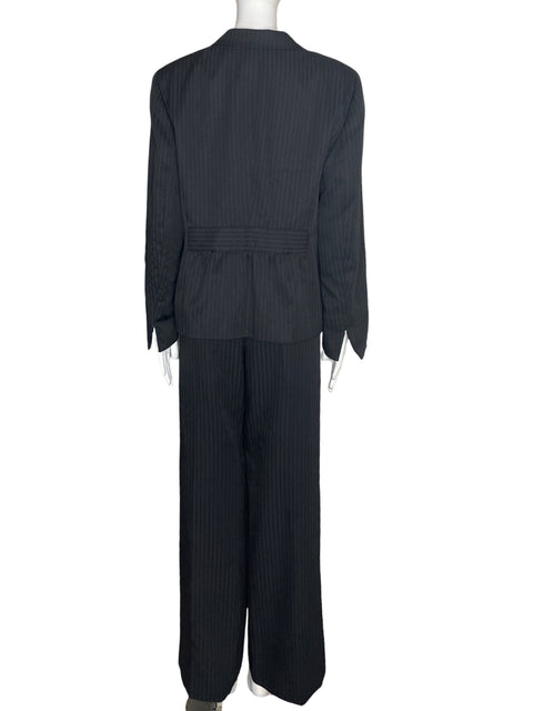 Conjunto Jones Wear Pantalón/blazer Cuello redondo Negro - Talla 16