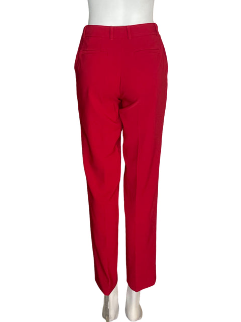 Pantalón Anne Klein Recto Ajustado Rojo - Talla S
