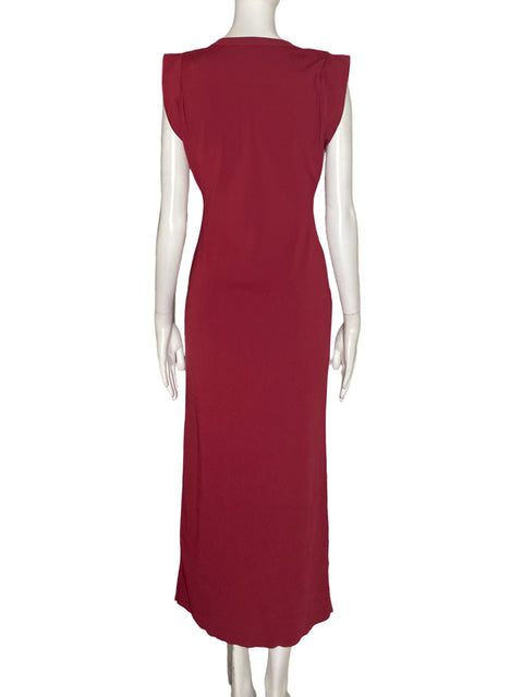 Vestido Endless Rose Sin mangas Maxi Rojo - Talla S