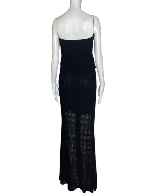 Vestido Twelve Strapless Tejido Negro - Talla S