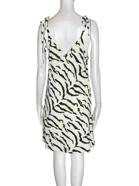 Vestido Naked Zebra Tiras Midi Blanco - Talla S