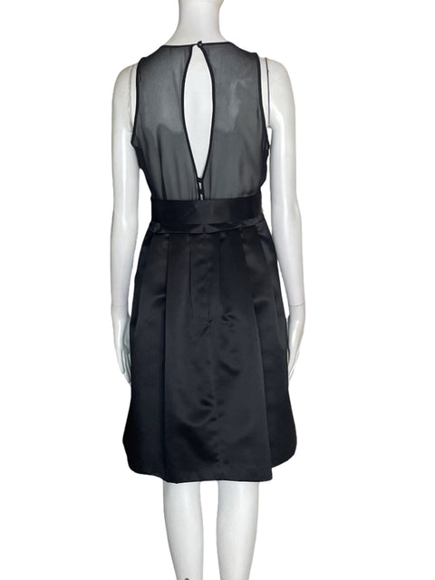 Vestido Maxandcleo Cuello v Sin mangas Negro - Talla 8