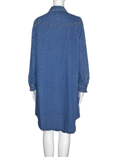 Vestido Tommy Hilfiger Midi Manga larga Azul - Talla 12
