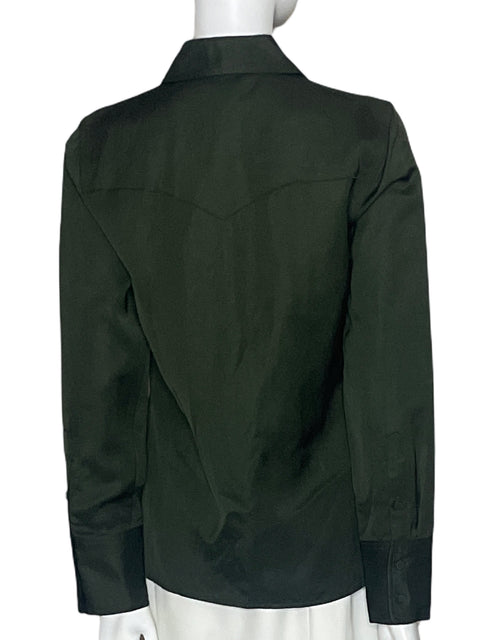 Camisa Madewell de Viscosa Verde - Talla 6