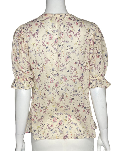 Blusa Ba&sh Estampado Floral Beige - Talla 0