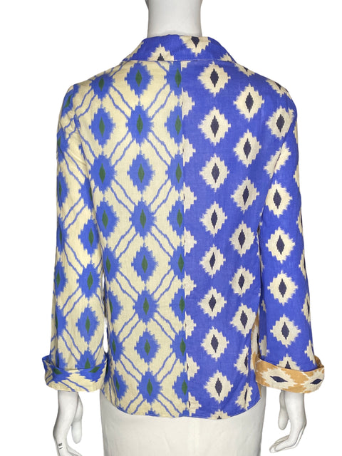 Blusa Zara Manga larga Estampado Azul - Talla XS
